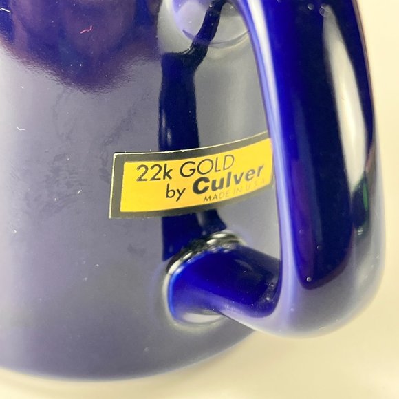 Culver Kennedy Space Center Ceramic Coffee Cup Mug Blue Gold NASA Space Shuttle - Picture 10 of 14